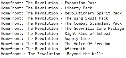 Homefront: The Revolution Homefront: The Revolution